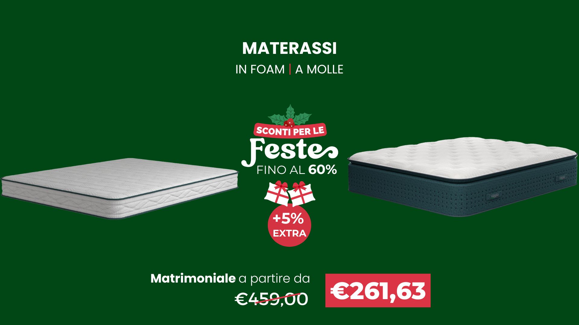 Veradea Materasso Sconti Natale materassi